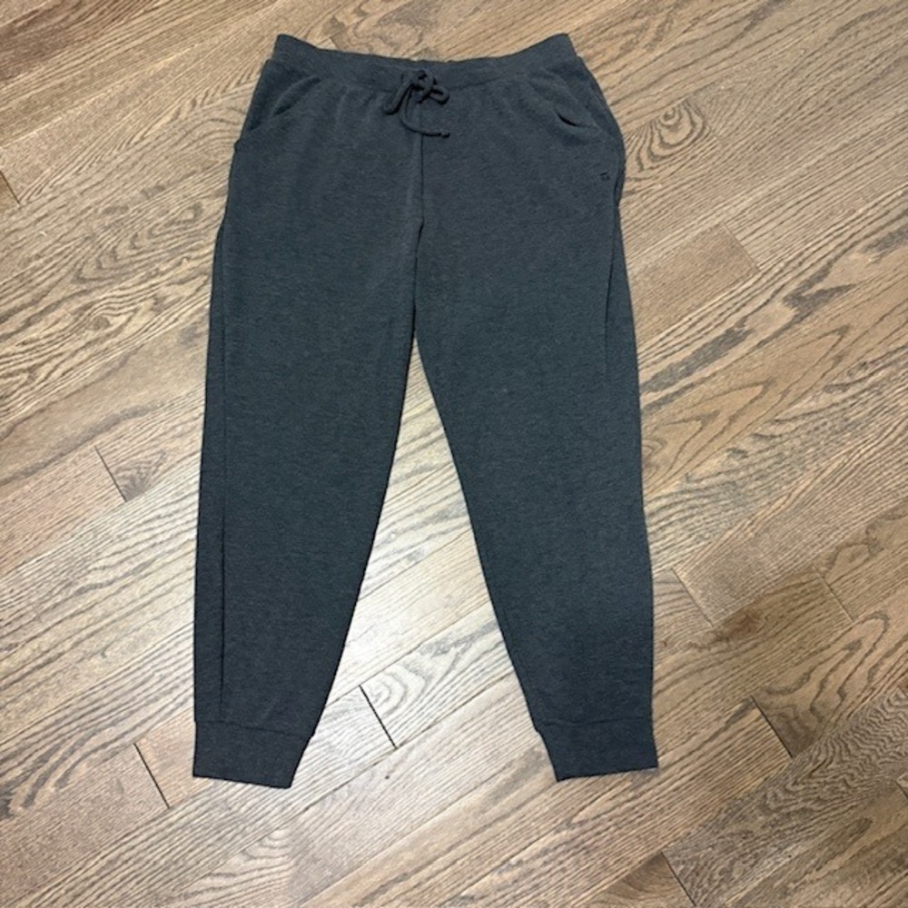 Tommy John Womens Jogger Pants Charcoal Grey Large